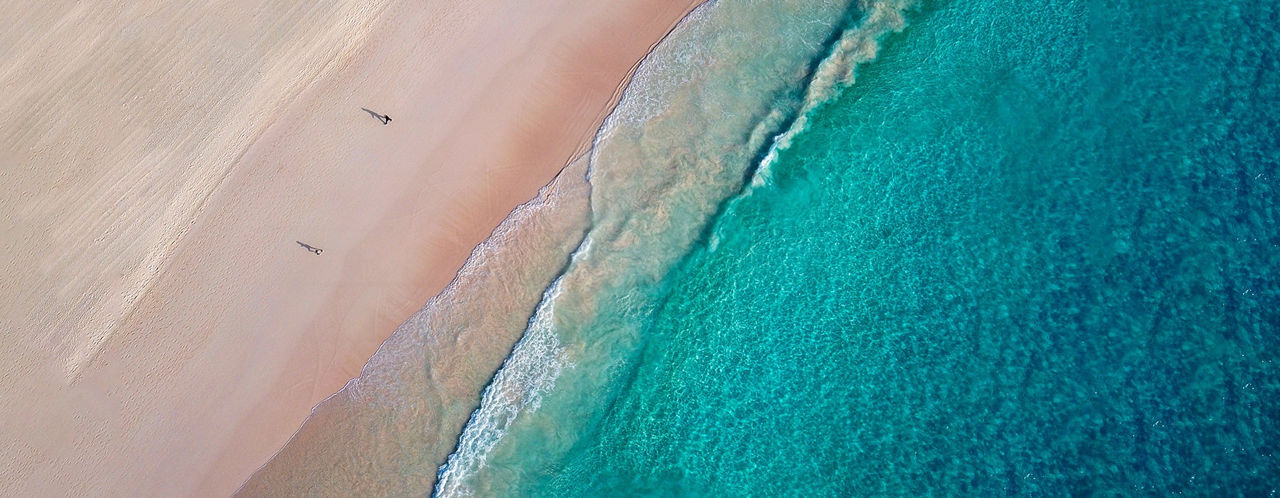 Aerial view of the beach 